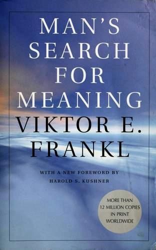 Man's Search for Meaning by Viktor E. Frankl book cover